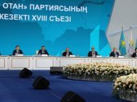 Бүгін Қазақстан Республикасының Президенті Нұрсұлтан Назарбаев «Нұр Отан» партиясының XVIII съезінде сөз сөйледі