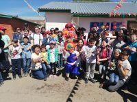 (Русский) Студенты колледжа поздравили воспитанников ОФ «Алтын бата» с наступающим Днем защиты детей